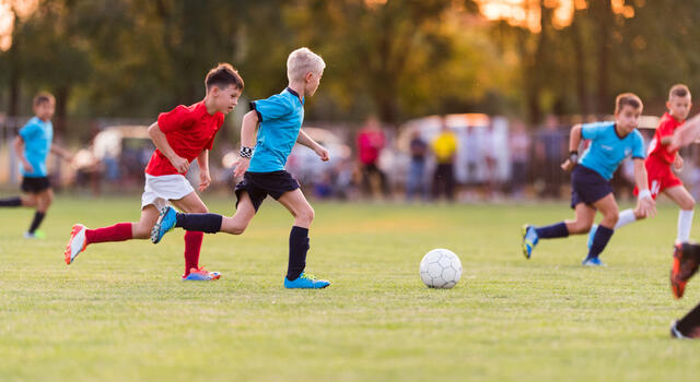 jonge voetballers