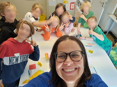 Caroline in de klas