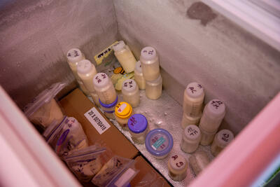 Melk in de frigo